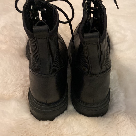 Franco Sarto Combat Boots Lug Sole Black Sz 7.5 - Picture 6 of 9